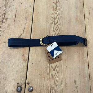 Heimat Navy Canvas D-Ring Belt Bag Strap NWT